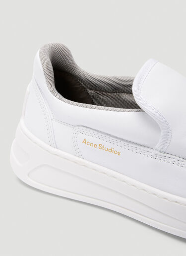 Acne Studios Face Slip-On Sneakers White acn0243003