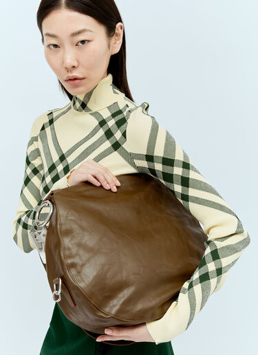 Burberry Medium Knight Shoulder Bag Brown bur0255087
