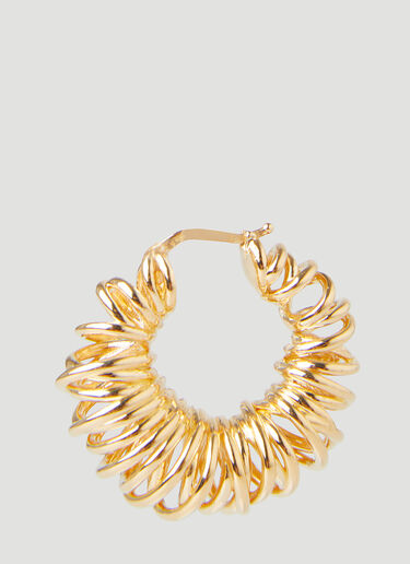 Bottega Veneta Curl Hoop Earrings Gold bov0249115