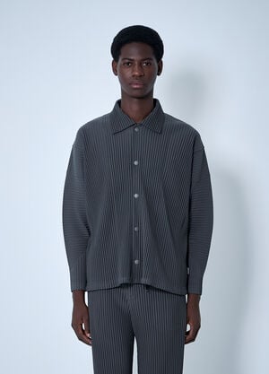 Homme Plissé Issey Miyake Pleated Jacket Grey hmp0160012