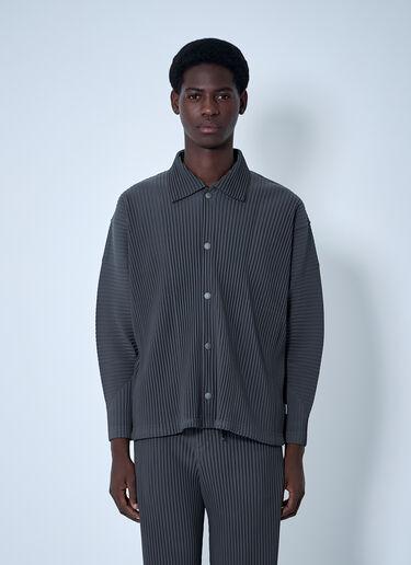 Homme Plissé Issey Miyake 플리츠 재킷  그레이 hmp0160012