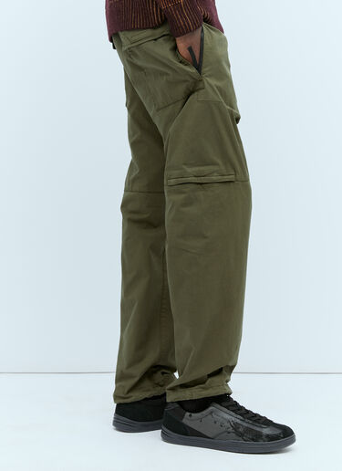 Stone Island Cotton Cargo Pants Green sto0154070