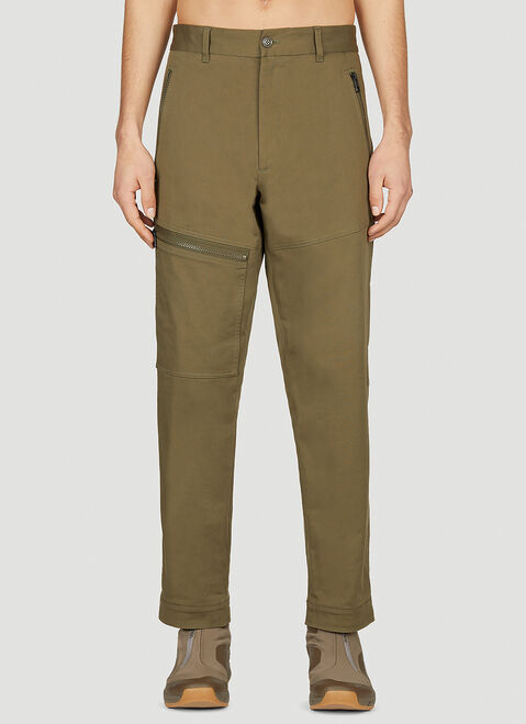 Moncler Zip Pocket Pants Khaki mon0154036