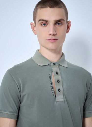 Vivienne Westwood Ripped Polo Shirt Green vvw0160004