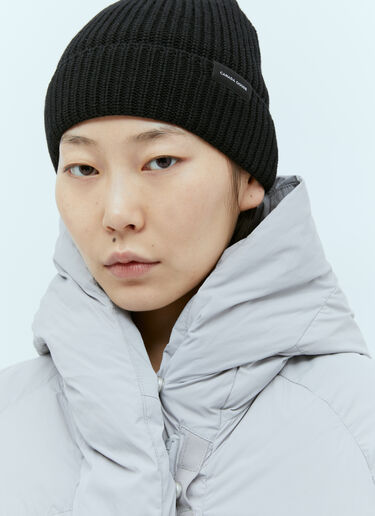 Canada Goose Rib Toque Beanie Hat Black cnd0252016
