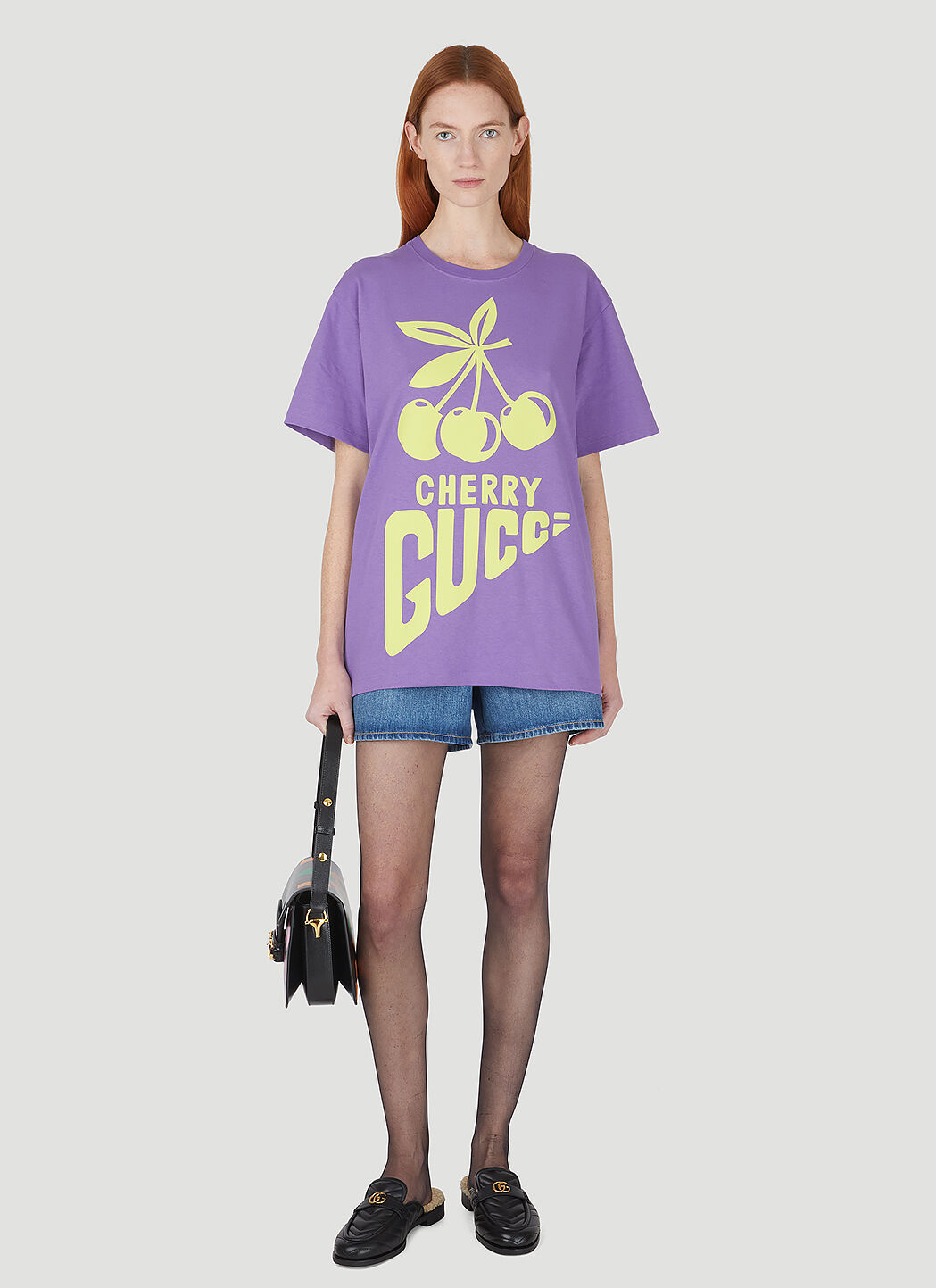 Gucci Women s Cherry T Shirt in Purple LN CC