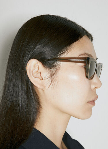 Saint Laurent SL 276 Cat Eye Sunglasses Brown yss0253011