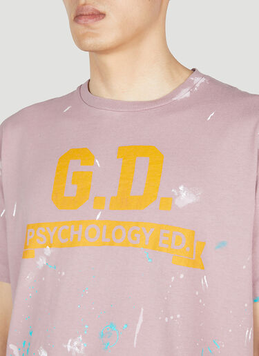 Gallery Dept. Psychology Ed Paint Splatter T-Shirt Purple gdp0150029