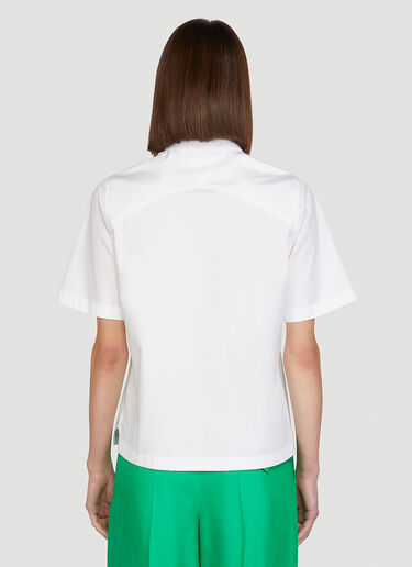 Bottega Veneta Compact Short Sleeve Shirt White bov0248070