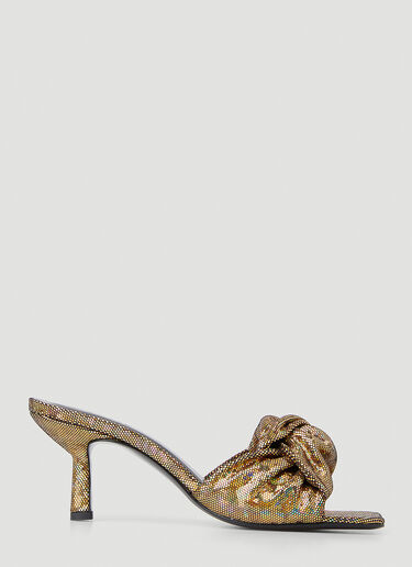 BY FAR Lana Disco Mules Gold byf0248010