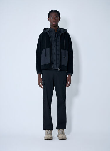 Moncler Teddy Zip-Up Cardigan Black mon0163042