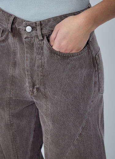 LUEDER Engineered Flare Pants Brown ldr0364003