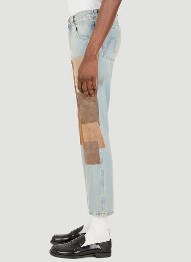 ERL Patchwork Jeans Blue erl0147005