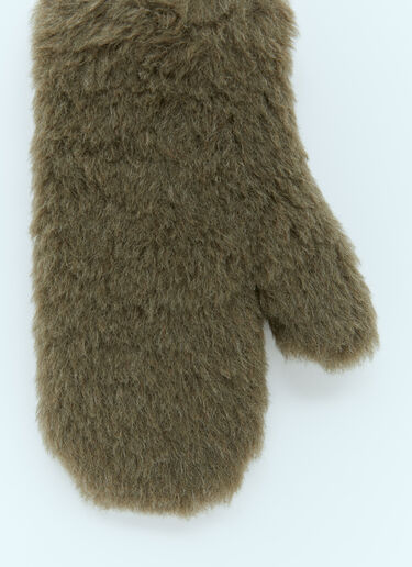 Max Mara Teddy Gloves Beige max0254083