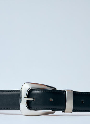 Khaite Leather Benny Belt Black kha0260007