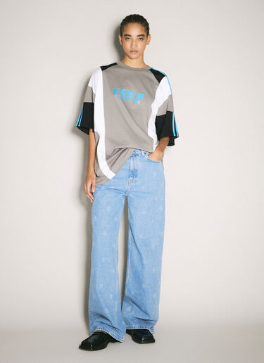 Martine Rose Oversized Panelled T-Shirt Grey mtr0358006