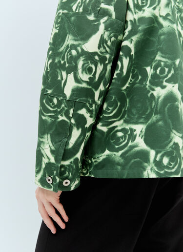 Burberry Rose Waxed Cotton Jacket Green bur0155052
