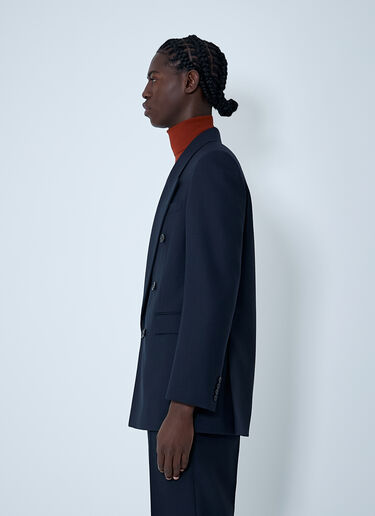 Wool Double-Breasted Blazer Saint Laurent Wool Double-Breasted Blazer Navy sla0162010