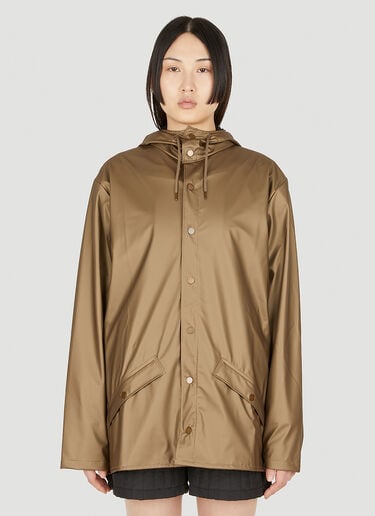 Short Hooded Jacket Rains Short Hooded Jacket Brown rai0348001