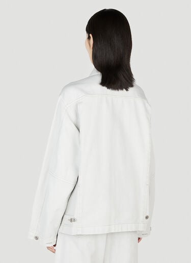 Lemaire Boxy Denim Jacket White lem0352002