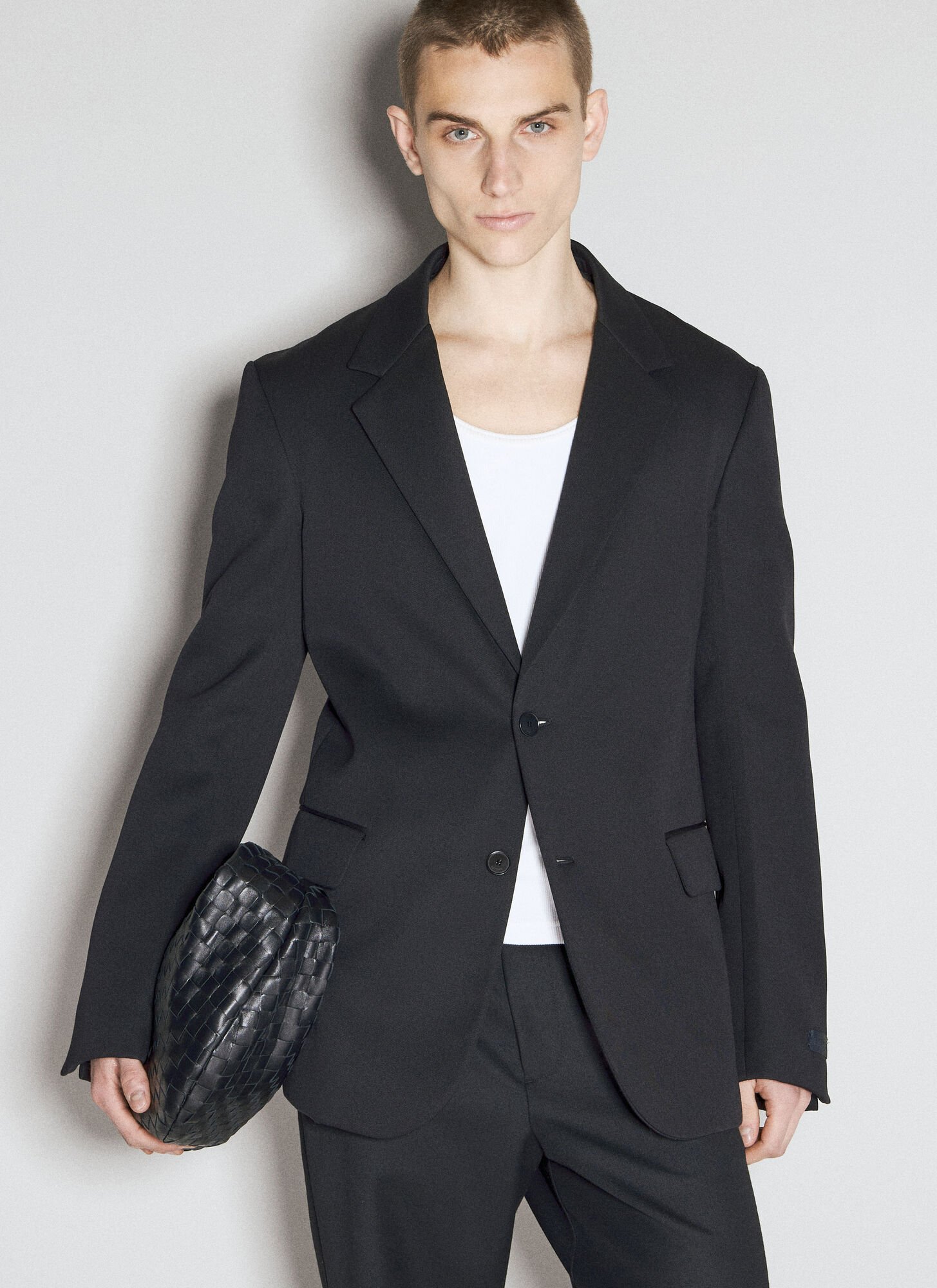 Lanvin Two-button Notched-lapel Jacket In Black