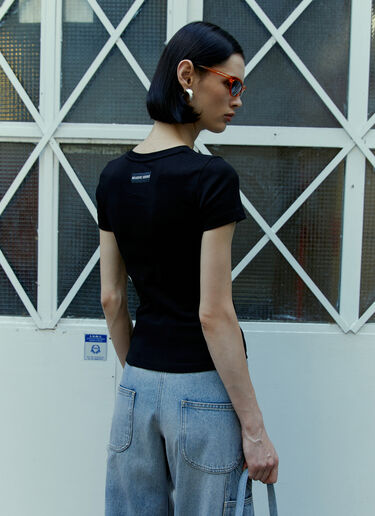 Logo Embroidery T-Shirt Marine Serre Logo Embroidery T-Shirt Black mrs0254017
