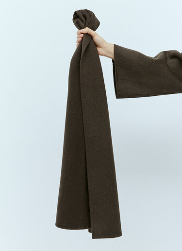 TOTEME Long Doublé Scarf Brown tot0254022