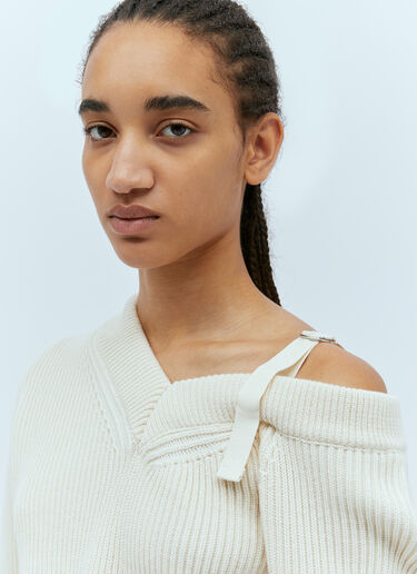 La Maille Seville Sweater Jacquemus La Maille Seville Sweater White jac0254120