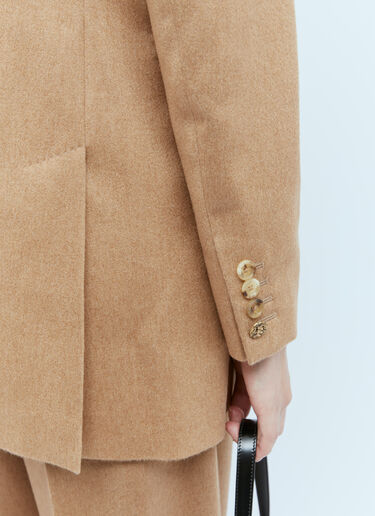 Max Mara Double Breasted Wool Blazer Camel max0254067