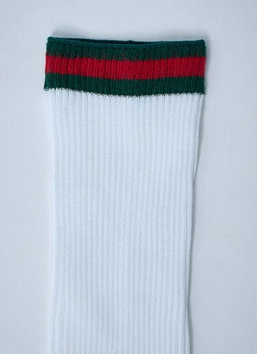 Web Socks Gucci Web Socks White guc0261043