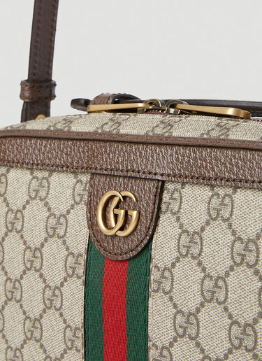 Ophidia leather crossbody bag Gucci Brown in Leather - 35619839