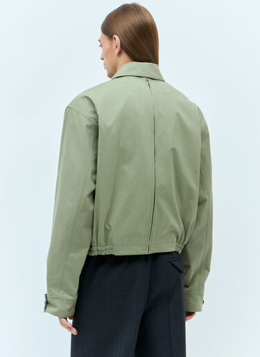 Bottega Veneta Light Cotton Twill Jacket Green bov0157006