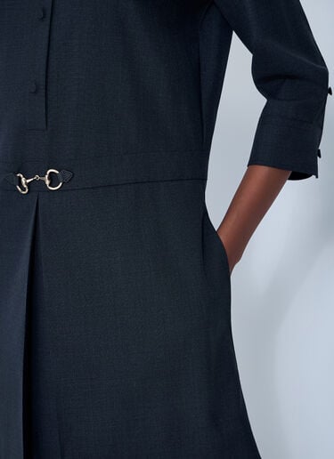 Wool Mini Dress Gucci Wool Mini Dress Grey guc0261107