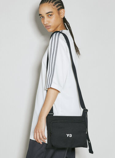 Y-3 Logo Embroidery Crossbody Bag Black yyy0356029