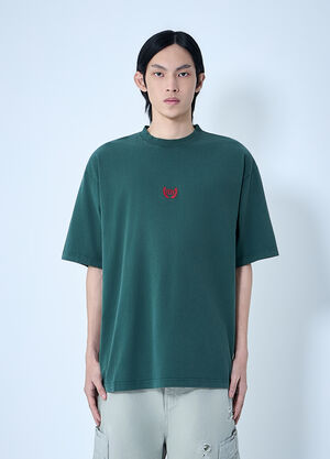 Balenciaga Medium Fit T-Shirt Green bal0163005