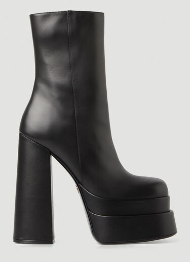 Versace Intrico Platform Boots Black vrs0249055