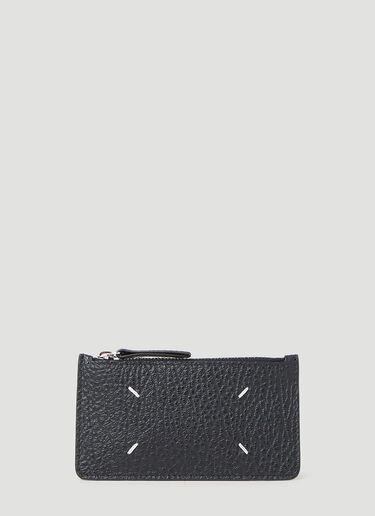 Four Stitch Zip-Top Cardholder Maison Margiela Four Stitch Zip-Top Cardholder Black mla0154022