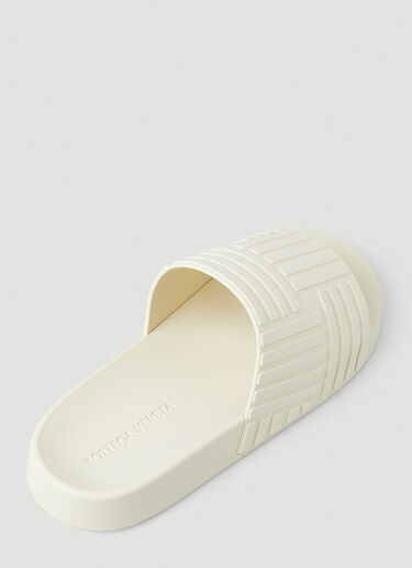 Bottega Veneta Rubber Carpet Slides Cream bov0148045