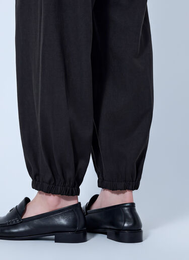 LN-CC® - Max Mara: Pleated Elasticated Ankle Trousers - Dark Brown Max Mara Pleated Elasticated Ankle Trousers Dark Brown max0266034