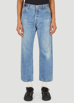 Bonum Stonewash Wide Leg Jeans Blue bon0348006