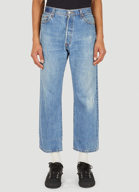 Bonum Stonewash Wide Leg Jeans Blue bon0350003