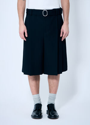 Jil Sander Belted Pleated Shorts Pink jil0159002