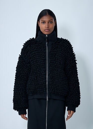 Textured Wool-Blend Cardigan Moncler x EE72 by Edward Enninful Textured Wool-Blend Cardigan Black mee0262008