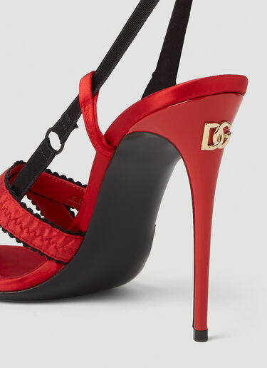 Dolce & Gabbana Corset High Heeled Sandals Red dol0251020