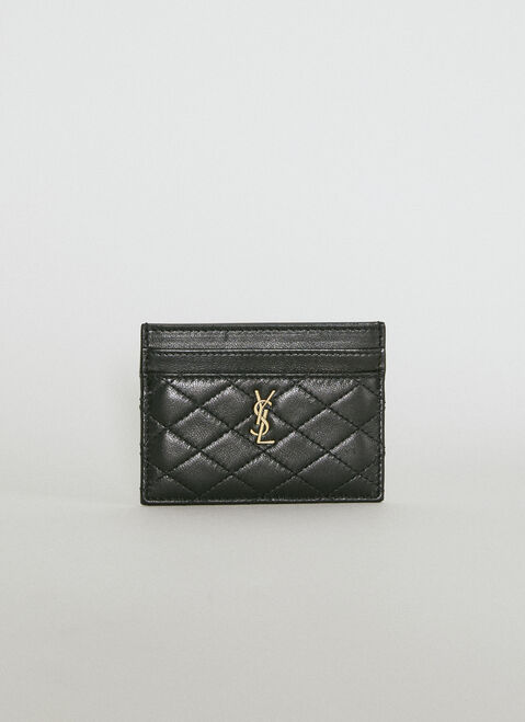 Saint Laurent Gaby Leather Cardholder ブラック sla0253140