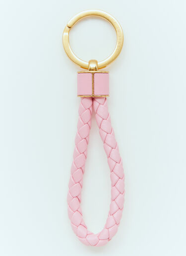 Bottega Veneta Intreccio Keyring Pink bov0255029