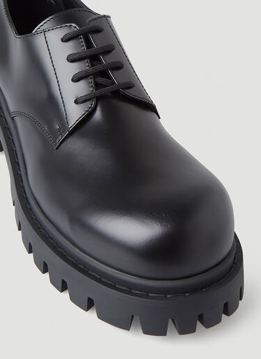 Balenciaga Sergeant Derby Shoes Black bal0149037
