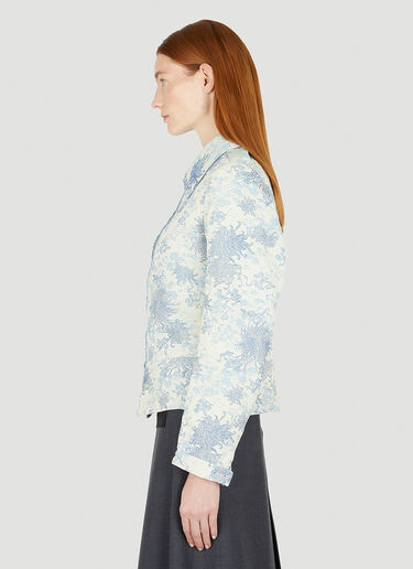 Floral Jacquard Jacket Maison Margiela Floral Jacquard Jacket Light Blue mla0247003