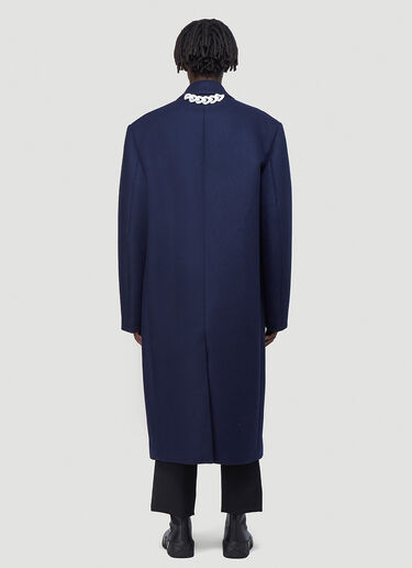 Raf Simons Oversized Double-Breasted Coat Blue raf0142020