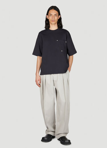 Bottega Veneta Heavy Japanese Jersey T-Shirt Navy bov0154001